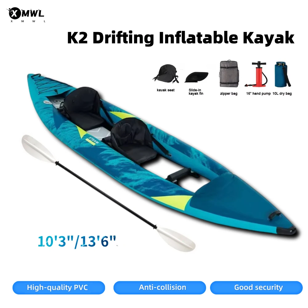 Fishing Boat Paddle - Canoa Caiaque Inflável para 1-2 Pessoas