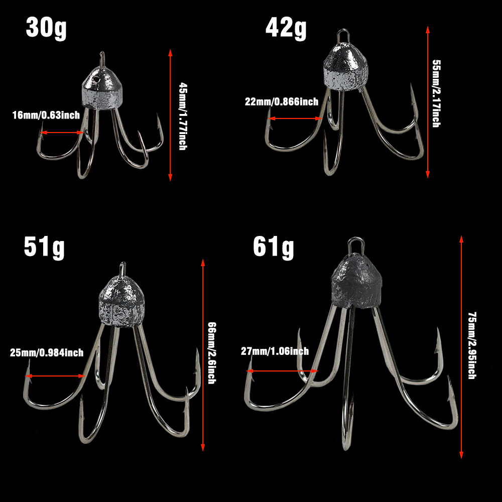 Topranc 1 Peça Anzol Triplo de - Fishing Boat Anchor avaliação e preço