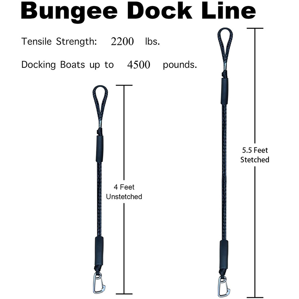 Barco bungee dock linha m8 gan - Fishing Boat Anchor avaliação e preço